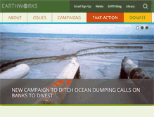 Tablet Screenshot of earthworks.org